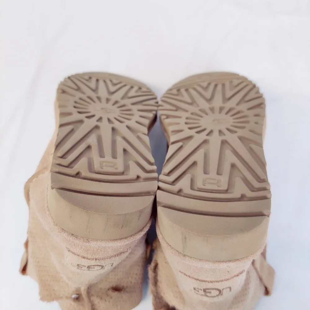 Ugg Classic Unlined Mini Perf Boots Tan Size 6 w/ Flaws